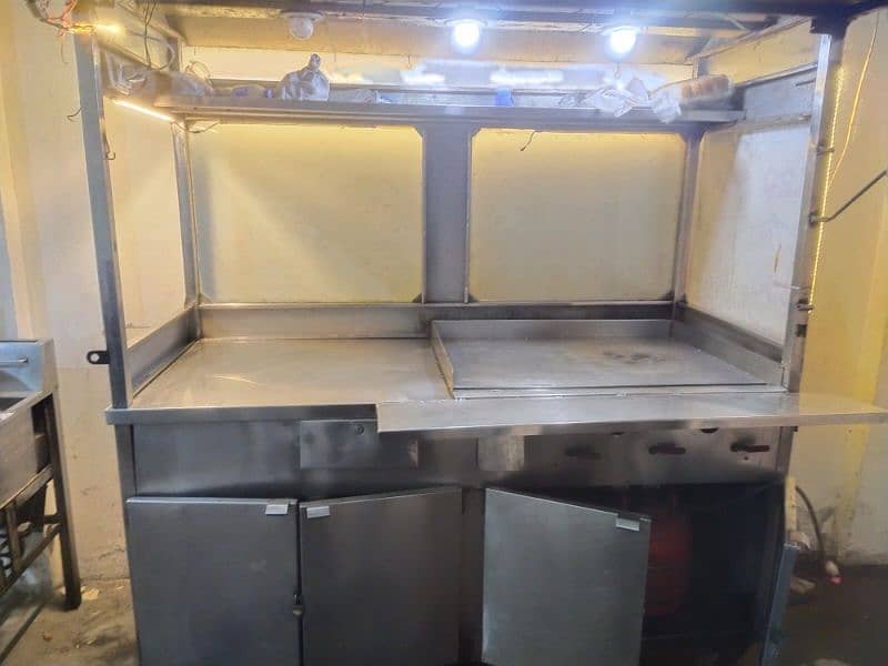 movable steel counter for fastfood 18