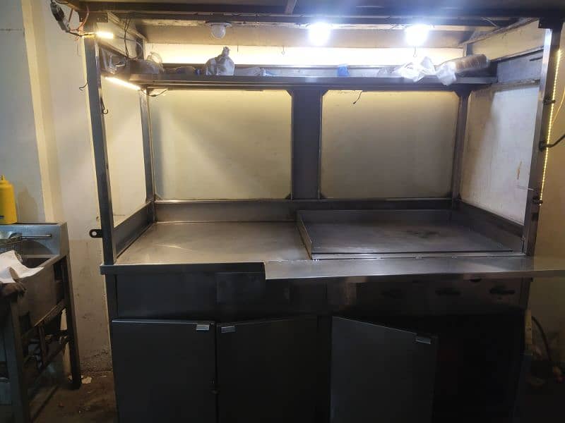 movable steel counter for fastfood 19