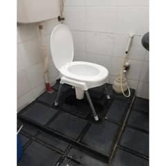 1x Perfect Washroom Chair Best for Elders Non Rust Commode Chair,