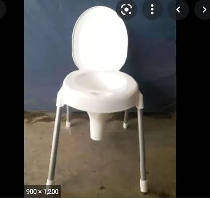 1x Perfect Washroom Chair Best for Elders Non Rust Commode Chair, 4