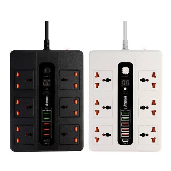 Ultra High Speed Socket Bkl-11 Sockets 5 Usb 1 Bd 2 Meter 3000 Watts 7