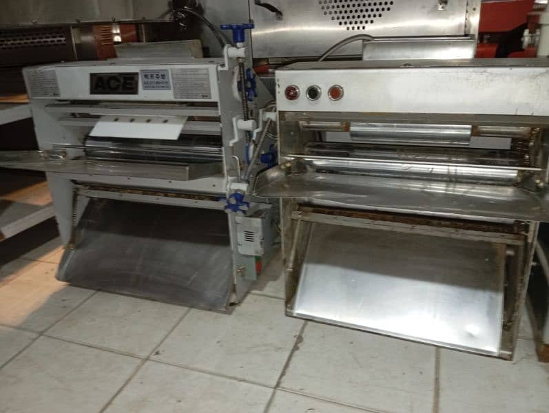 latest model gasro 18 inch belt conveyor dough rollers 4