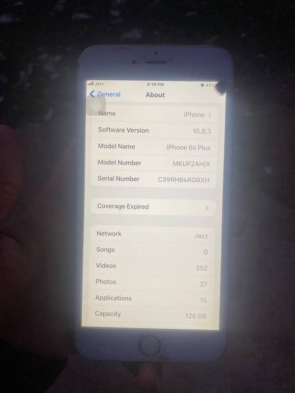 iPhone 6s Plus pta approved 7