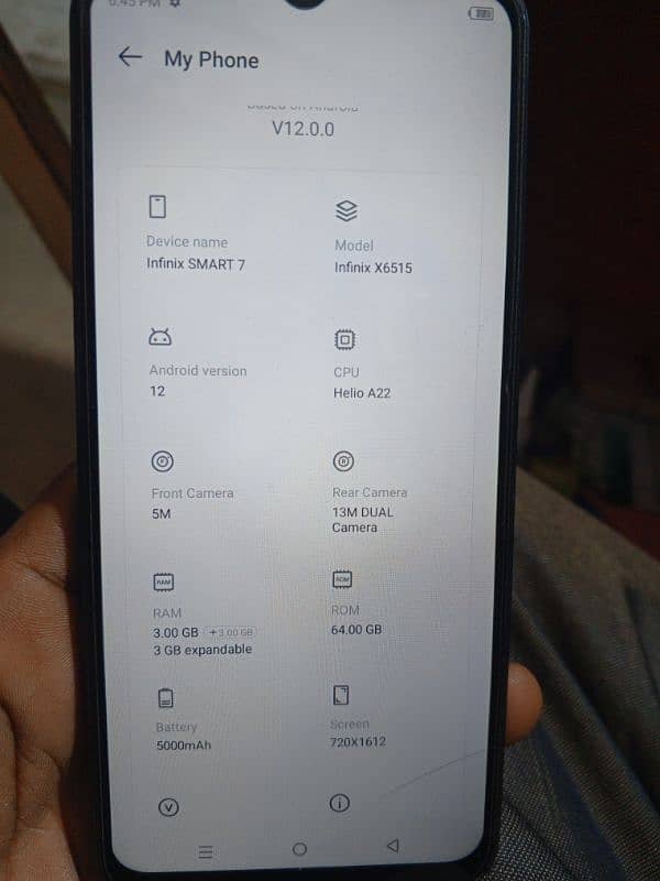 Infinix Smart7. . 3+3   6/64 1