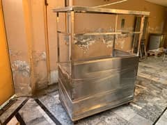 burger counter steel body