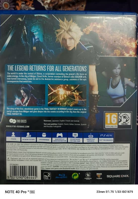 Final fantasy 7 remade 10.10 condition 2