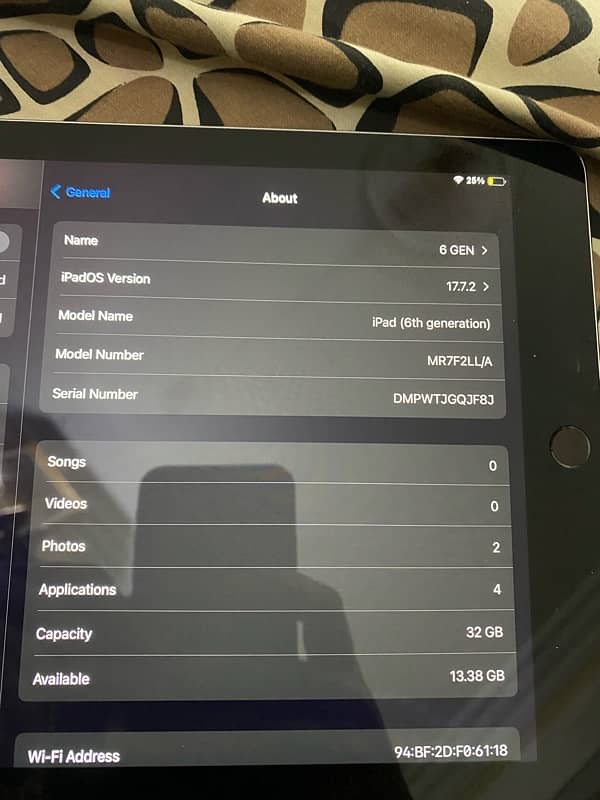 ipad 6 gen10/10 condition brand new condition seal packed 32 gb 1