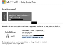 Surface Pro 11 Snapdragon X Elite 1 TB SSD 32 GB RAM New Box Opened