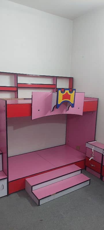 Bunk Bed very good condition pink 6