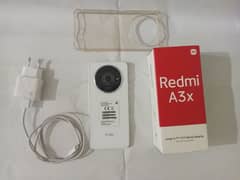 Redmi A3x 3/64 with screen & back protector, also back sheet