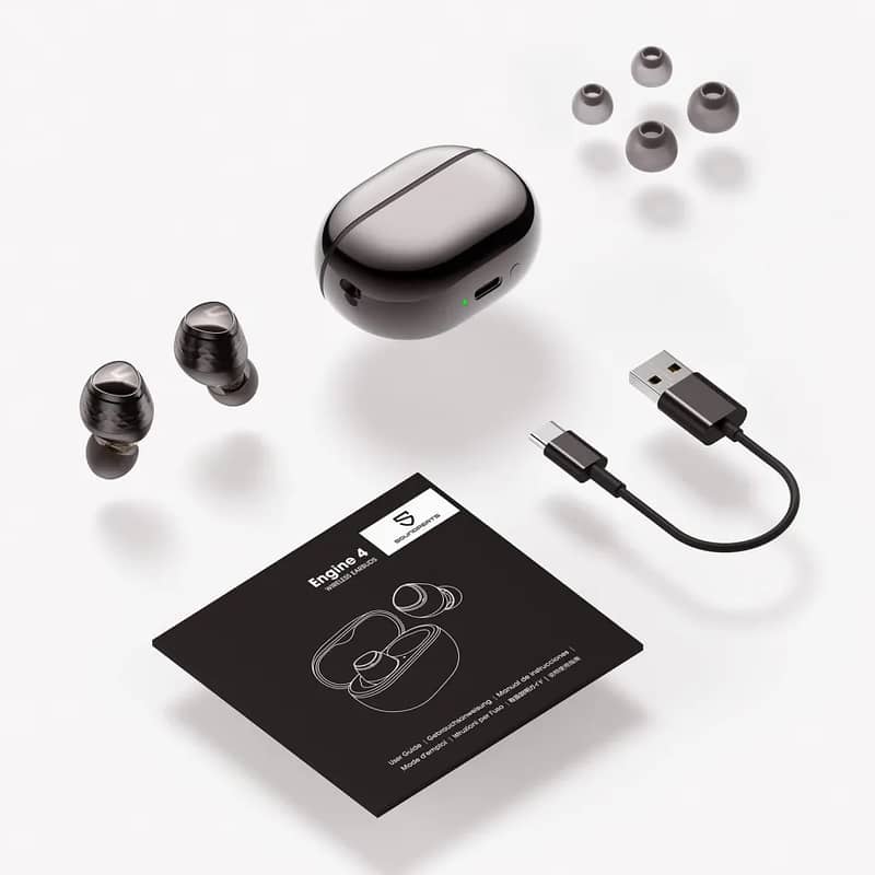 SoundPEATS Engine4 Wireless Earbuds, Coaxial Dual Dynamic Drivers 7