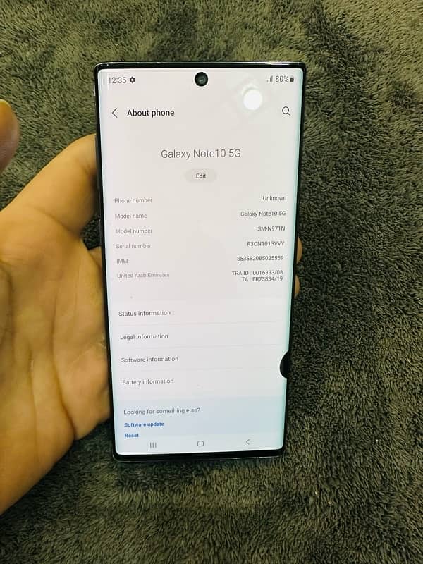 Samsung Note 10 12/256 approved 3