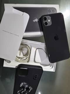 Iphone 11 Black 128gb Dual Sim PTA Official Approved 85% Health 10by10