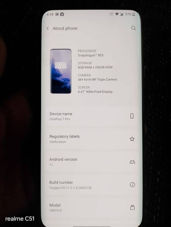 OnePlus 7pro Mobile PTA Approve Water pack All Ok 10/10 condition 4