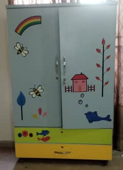 Kids  big  wooden lamination sheet wardrobe urgent slae