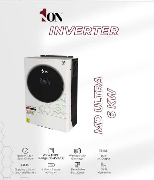 1ON Hybrid Inverter 6kw/pv9000 0