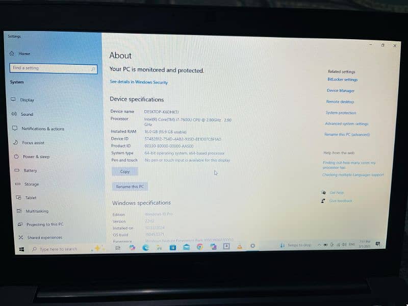 Dell Latitude 7280 Core i7 7600 7Gen 4