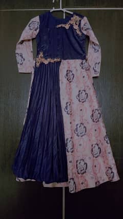 Starlight Blue Silk Maxi: A Magical Dress for Girls"