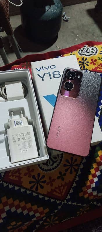 vivo y18 full box 4/128 6mah warnt 1