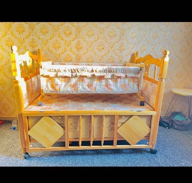 Baby Wooden Cot 2