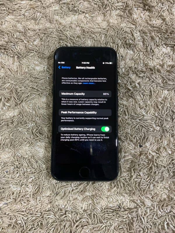 Iphone 7 32 Gb Non PTA 86% Betry Health10/10 condition no open repair 2