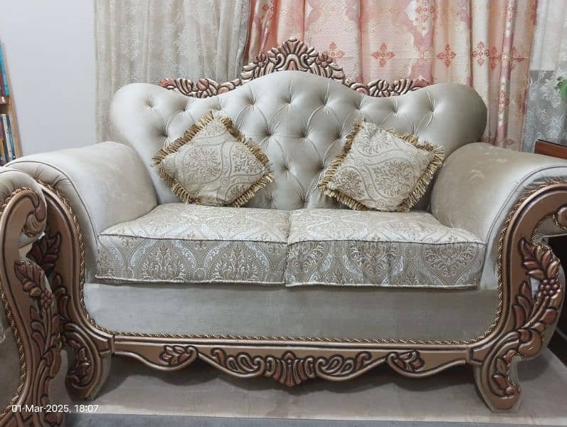 Luxury Royal gold Sofa set 4