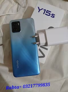 Vivo Y15s 256Gb+8Gb dabba Charger good Condition price fix 16500