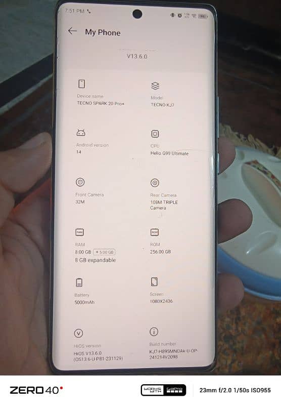 Tecno Spark 20 Pro plus+ 5