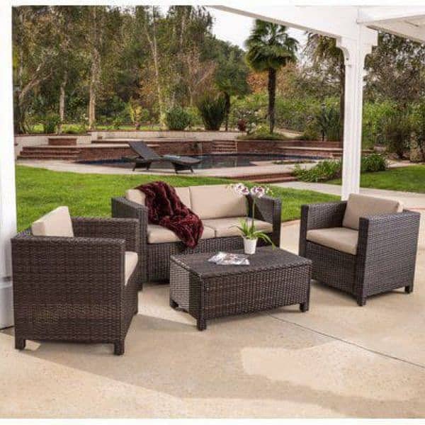 Rattan dining set for garden, taress, rasturrant and cofe shope 19