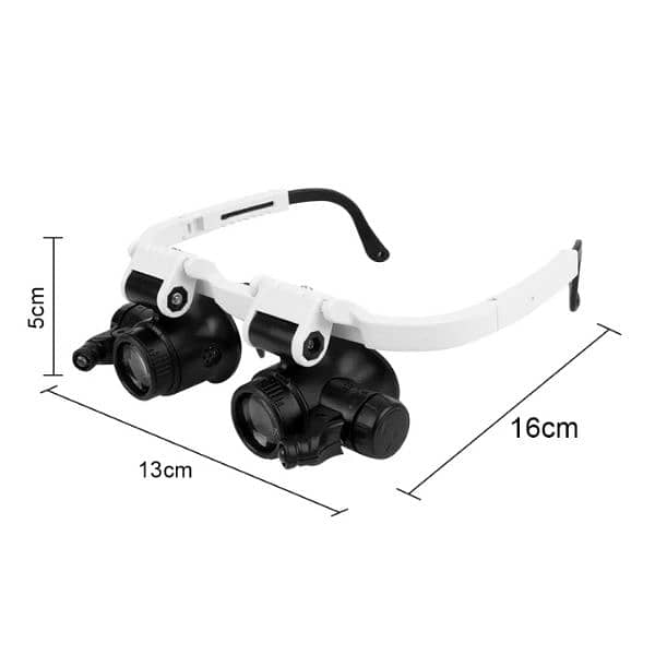 LED Head Mount Magnifying Glass 8x 15x 23x LED Lights Glasses 2