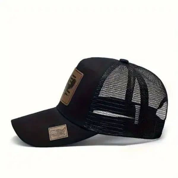 men fashion cap, hed all designs lather name printed, jali focus cap 1