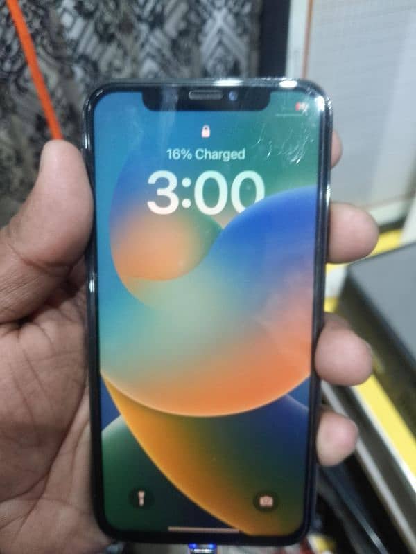 I phone x black color panel Chang only non pta 256gb 0