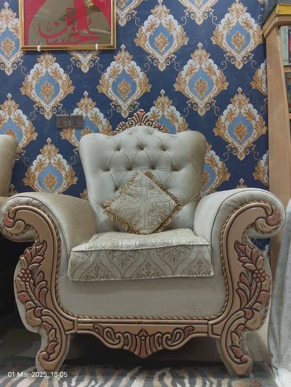 Luxury Royal Gold Sofa set 4