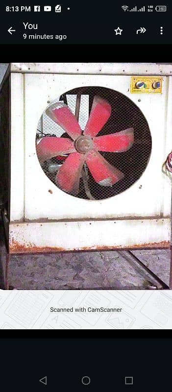 AIR COOLER JUMBO SIZE 100% PURE  COOPER MOTOR . CHILLER COOLER BIG AIR 1