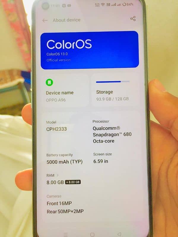 urgent sell oppo A96 0