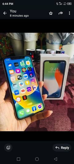 iPhone x 256 GB my WhatsApp number 03354716128