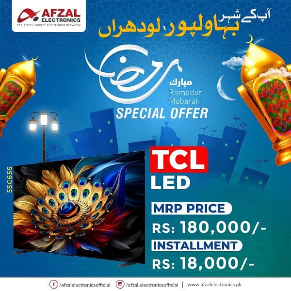 Tcl and Haier led available on Easy instalment with 0% Markup 1