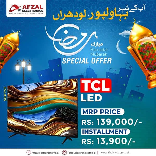 Tcl and Haier led available on Easy instalment with 0% Markup 2