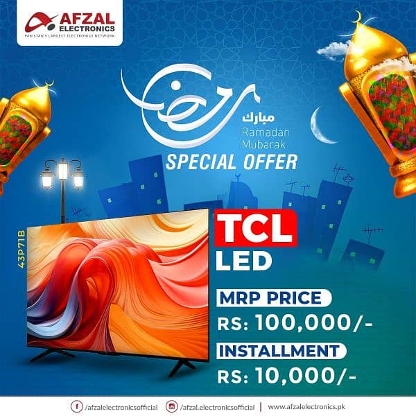 Tcl and Haier led available on Easy instalment with 0% Markup 4