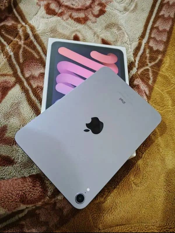 ipad mini 6 with box charger final last price. 94000 wtsap 03180171765 1