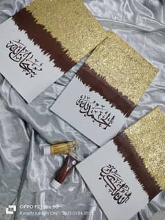 calligraphy painting 3 pcs