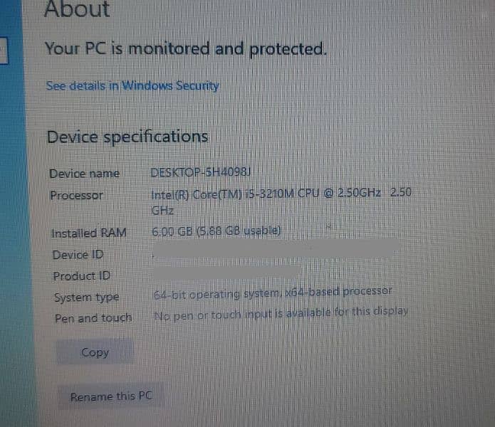 Dell i5 Laptop 4