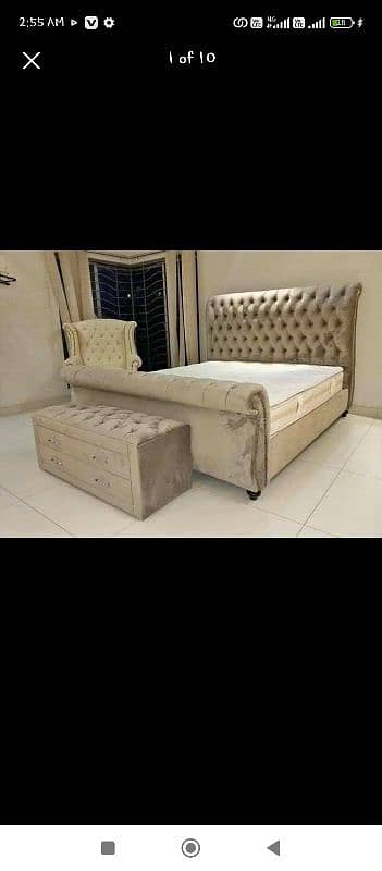 Bed | Double Bed | king bed | king size bed | Poshish bed | Furniture 10