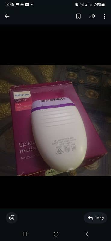 Philips epilator 2000. . . bht km used 1