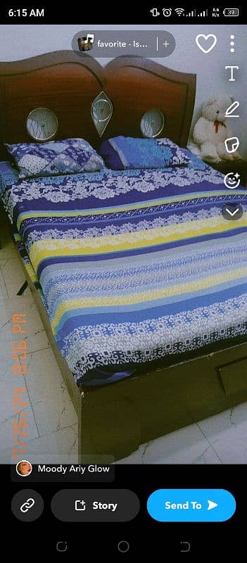 wooden bed set 3