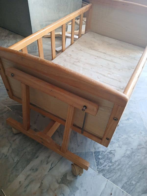 Baby Bed Cot along with mattress and swing | Kids Bed | Kids Cot | 1