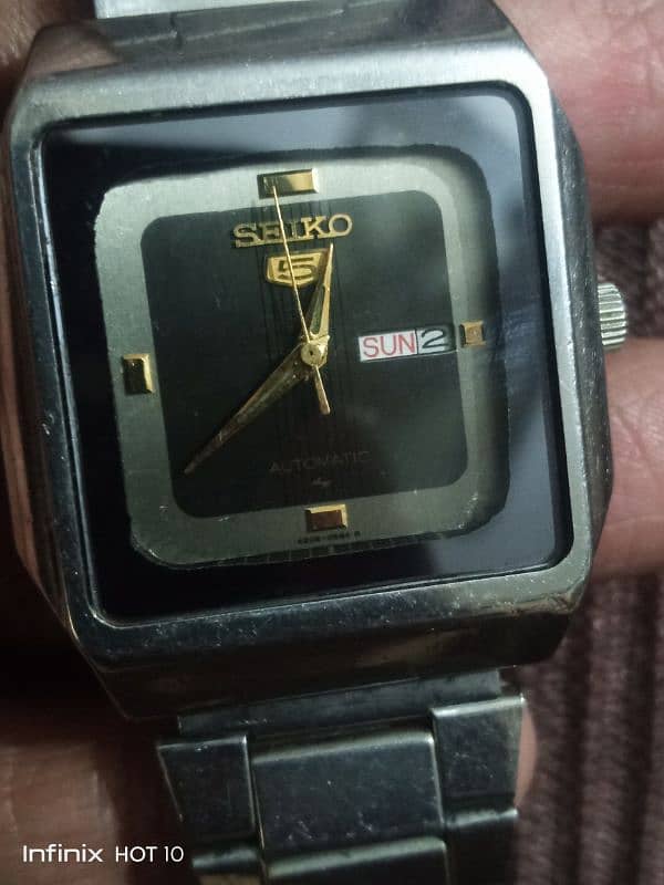 Seiko 5 automatic Japan watch for men square shaped 03454646205 3