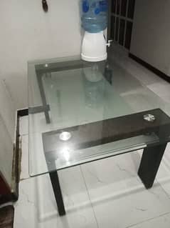 imported tampered glass dining table for six persons