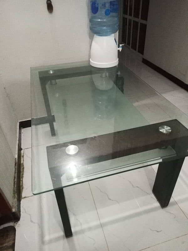 imported tampered glass dining table for six persons 0