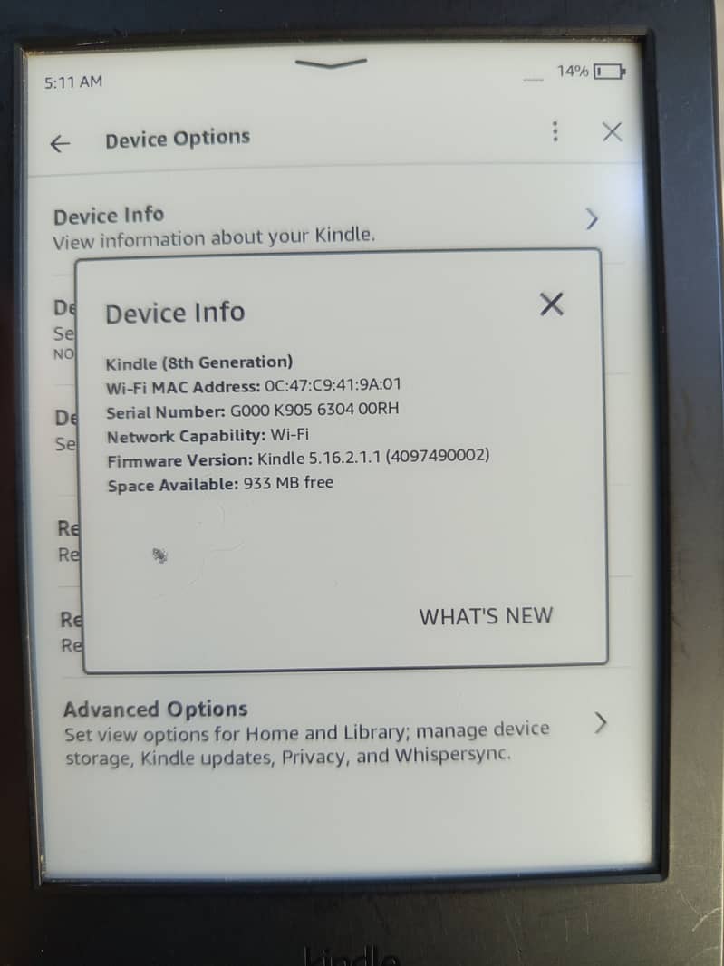 Kindle paper white 8th gen 8/10 condition 1